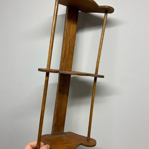 Rustic Wood Primitive Shelf - Picture 3 of 4